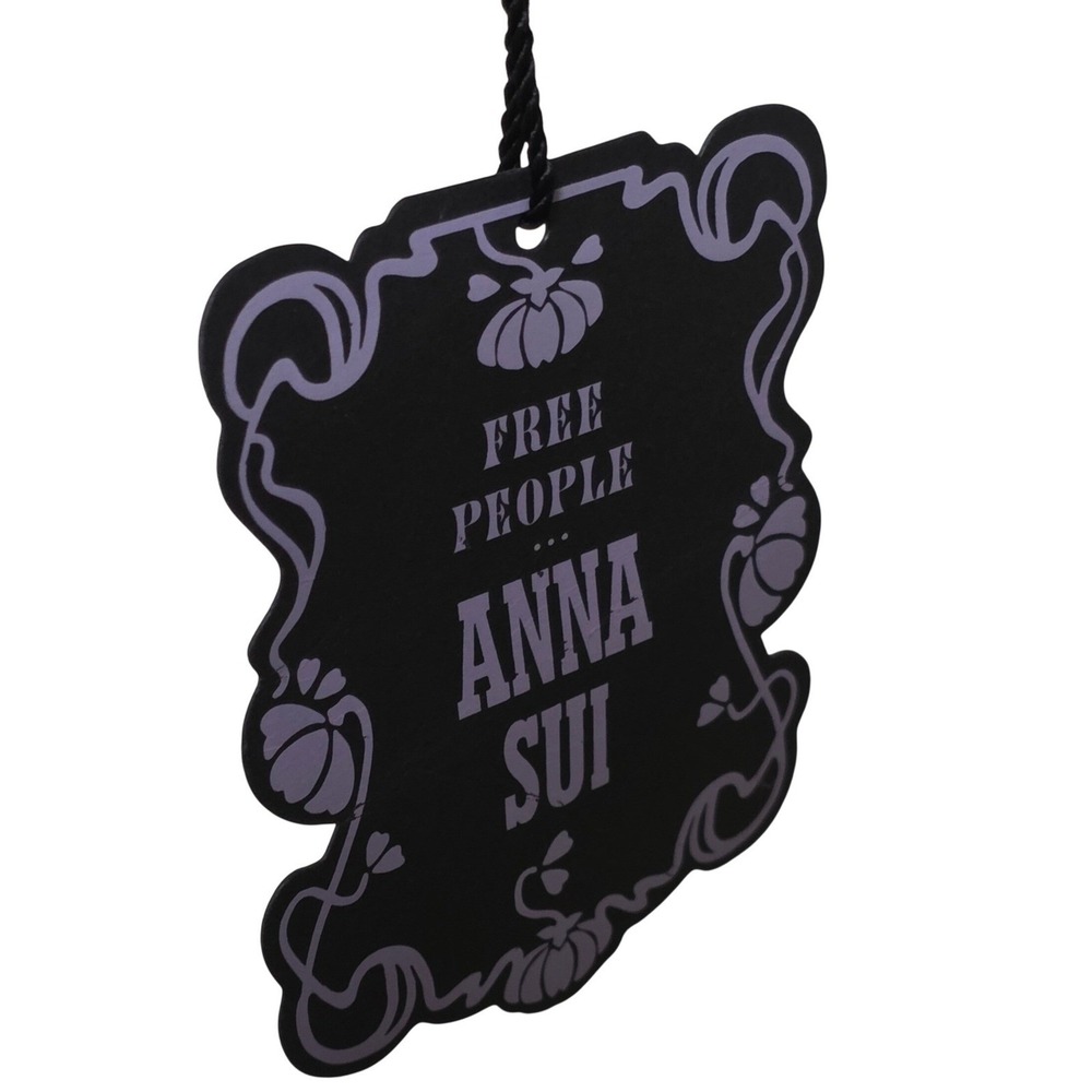 Free People Anna Sui Dolman Quilted Jacket Womens Medium Velvet Embroidered Read - Picture 7 of 9